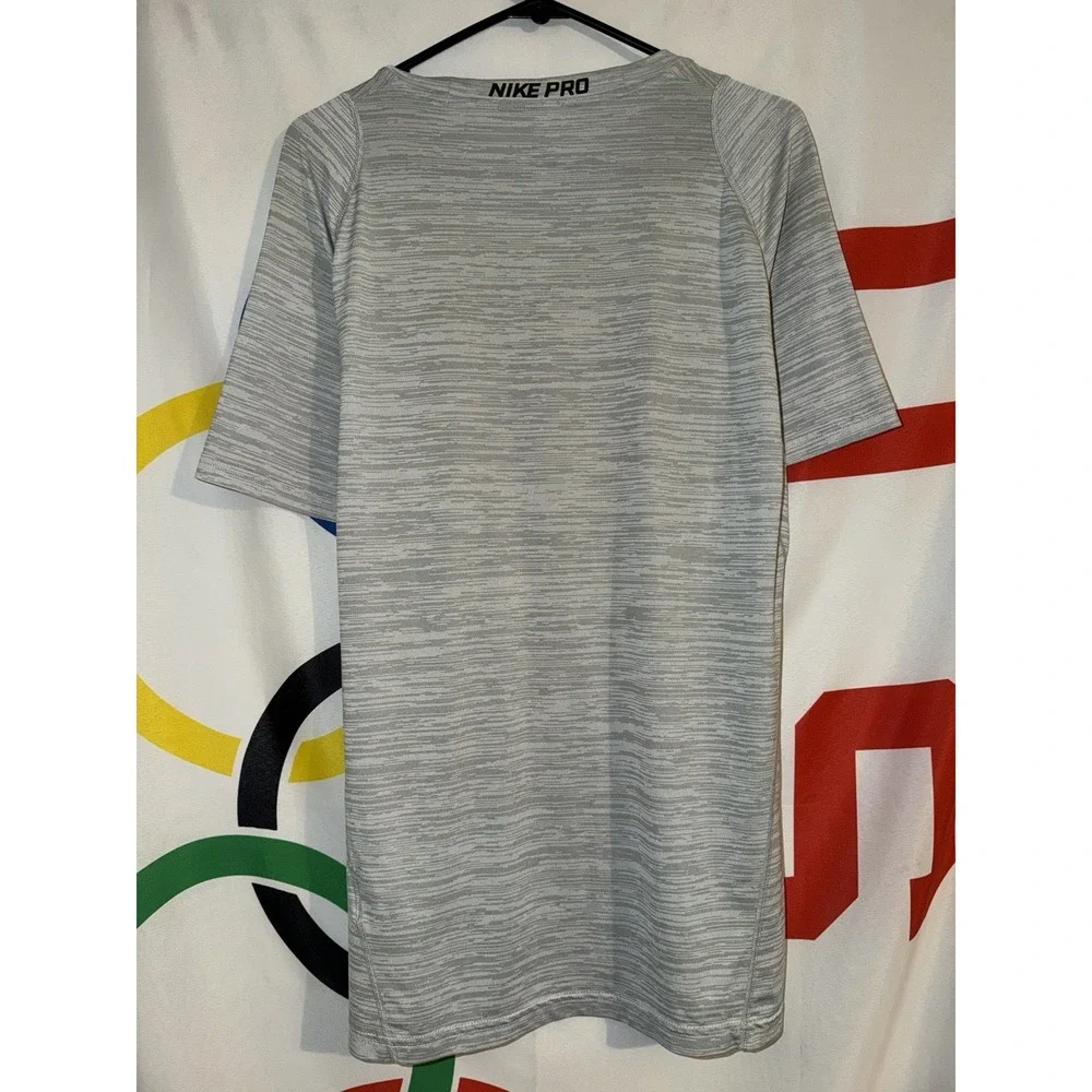 Nike Pro T Shirt Mens Medium Gray Activewear